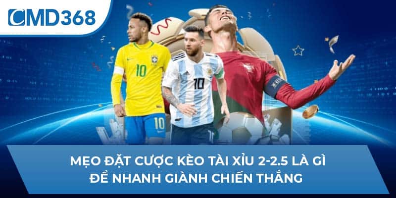 Mẹo đặt cược kèo tài xỉu 2-2.5 là gì để nhanh giành chiến thắng 